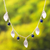 Lapis lazuli jewelry set, 'Leafy Glam' - Modern Leaf Lapis Lazuli Jewelry Set from Peru (image 2c) thumbail