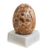 Leopardite gemstone figurine, 'Cute Egg' - Egg-Shaped Leopardite Gemstone Figurine from Peru