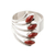Jasper multi-stone ring, 'Radiant Leaves' - Jasper and Silver Multi-Stone Ring from Peru (image 2a) thumbail