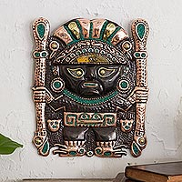 Inca-Inspired Copper and Bronze Wall Sculpture from Peru,'Ollantay'