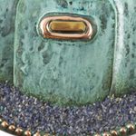 Copper and bronze mask, 'Moche Creation Deity' - Andean Moche Deity Mask in Copper and Bronze with Gemstones