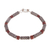 Jasper beaded bracelet, 'Columns' - Spiral Motif Jasper Beaded Bracelet from Peru thumbail