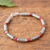 Jasper beaded bracelet, 'Columns' - Spiral Motif Jasper Beaded Bracelet from Peru (image 2b) thumbail