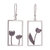 Sterling silver dangle earrings, 'Floral Window' - Rectangular Floral Sterling Silver Dangle Earrings from Peru (image 2a) thumbail