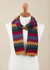 Alpaca blend scarf, 'Festive Zigzags' - Knit Zigzag Alpaca Blend Wrap Scarf from Peru (image 2b) thumbail