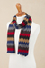 Alpaca blend scarf, 'Subdued Zigzags' - Artisan Crafted Zigzag Alpaca Blend Wrap Scarf from Peru (image 2c) thumbail