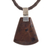 Mahogany obsidian pendant necklace, 'Dark Blade' - Mahogany Obsidian Pendant Necklace from Peru (image 2a) thumbail