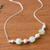 Opal beaded pendant necklace, 'Round Sophistication' - Natural Opal Beaded Necklace from Peru (image 2b) thumbail