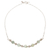 Opal beaded necklace, 'Round Glam' - Opal and Sterling Silver Beaded Necklace from Peru thumbail