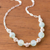Opal beaded necklace, 'Round Glam' - Opal and Sterling Silver Beaded Necklace from Peru (image 2b) thumbail