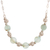Opal beaded necklace, 'Round Glam' - Opal and Sterling Silver Beaded Necklace from Peru