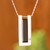 Onyx pendant necklace, 'Ancient Minimalism' - Rectangular Onyx Pendant Necklace from Peru (image 2) thumbail