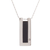 Onyx pendant necklace, 'Ancient Minimalism' - Rectangular Onyx Pendant Necklace from Peru thumbail