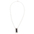 Onyx pendant necklace, 'Ancient Minimalism' - Rectangular Onyx Pendant Necklace from Peru