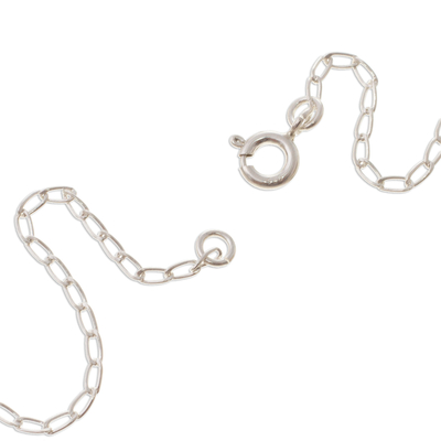 Onyx pendant necklace, 'Ancient Minimalism' - Rectangular Onyx Pendant Necklace from Peru