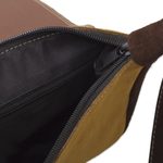 Wool accented suede sling, 'Fun Travels' - Wool Accented Suede Sling from Peru