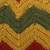 100% alpaca crocheted hat, 'Chevron Stunner' - Green Red and Gold Chevron Pattern 100% Alpaca Crocheted Hat