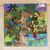 Cotton blend patchwork wall hanging, 'Pre-Historic Land' - Dinosaur-Themed Cotton Blend Patchwork Wall Hanging (image 2) thumbail