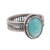 Amazonite cocktail ring, 'Oval of Power' - Oval Amazonite Cocktail Ring from Peru (image 2c) thumbail
