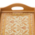 Reverse-painted glass tray, 'Golden Colonial' - Gold-Tone Reverse-Painted Glass Tray from Peru (image 2b) thumbail