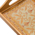 Reverse-painted glass tray, 'Golden Colonial' - Gold-Tone Reverse-Painted Glass Tray from Peru (image 2c) thumbail