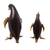 Figuras de vidrio soplado, (par) - Figuras Madre e Hijo Pingüino de Vidrio Soplado Dorado (Pareja)
