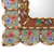 Bronze gilded reverse-painted glass wall mirror, 'Sweet Arrangement' - Reverse-Painted Glass Wood Wall Mirror with Floral Motifs (image 2b) thumbail
