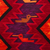 Tapiz de lana - Tapiz geométrico de lana con motivo de colibrí de Perú