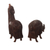 Wood sculptures, 'Couple in the Andes' (pair) - Hand-Carved Wood Alpaca Sculptures from Peru (Pair) (image 2b) thumbail