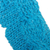 100% alpaca fingerless mitts, 'Turquoise Braid' - Hand-Crocheted 100% Alpaca Fingerless Mitts in Turquoise (image 2c) thumbail