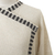 100% alpaca cardigan, 'Dark Geometry' - Geometric 100% Alpaca Cardigan Crafted in Peru (image 2h) thumbail