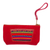 Wool accented suede wristlet, 'Traditional Window' - Wool Accented Crimson Suede Wristlet from Peru (image 2a) thumbail