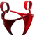 Steel sculpture, 'Friends Forever in Red' - Friendship-Themed Steel Sculpture in Red from Peru (image 2e) thumbail