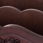 Leather and wood magazine holder, 'Colonial Reader' - Colonial Leather and Wood Magazine Holder from Peru