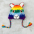 Hand-crocheted hat, 'Rainbow Llama' - Hand-Crocheted Rainbow Llama Hat Crafted in Peru thumbail