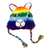 Hand-crocheted hat, 'Rainbow Llama' - Hand-Crocheted Rainbow Llama Hat Crafted in Peru (image 2a) thumbail
