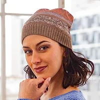 gorro 100% alpaca, 'Tierra Inca'