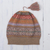 100% alpaca hat, 'Inca Earth' - Earth-Tone 100% Alpaca Knit Hat from Peru (image 2b) thumbail