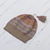 100% alpaca hat, 'Inca Earth' - Earth-Tone 100% Alpaca Knit Hat from Peru