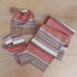 100% alpaca hat, 'Inca Earth' - Earth-Tone 100% Alpaca Knit Hat from Peru