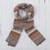 100% alpaca scarf, 'Inca Earth' - Earth-Tone 100% Alpaca Wrap Scarf from Peru thumbail