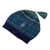 100% alpaca knit hat, 'Blue Turquoise' - Blue and Green Knit 100% Alpaca Hat from Peru (image 2c) thumbail