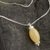 Onyx pendant necklace, 'Miraflores Memories' - Yellow Onyx and Sterling Silver Pendant Necklace (image 2b) thumbail