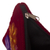 Embroidered wool cosmetic bag, 'Highland Wine' - Hand Embroidered Wine Red Wool Cosmetic Bag (image 2e) thumbail