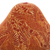 Figura de calabaza mate seca - Estatuilla de colibrí naranja de calabaza seca grabada