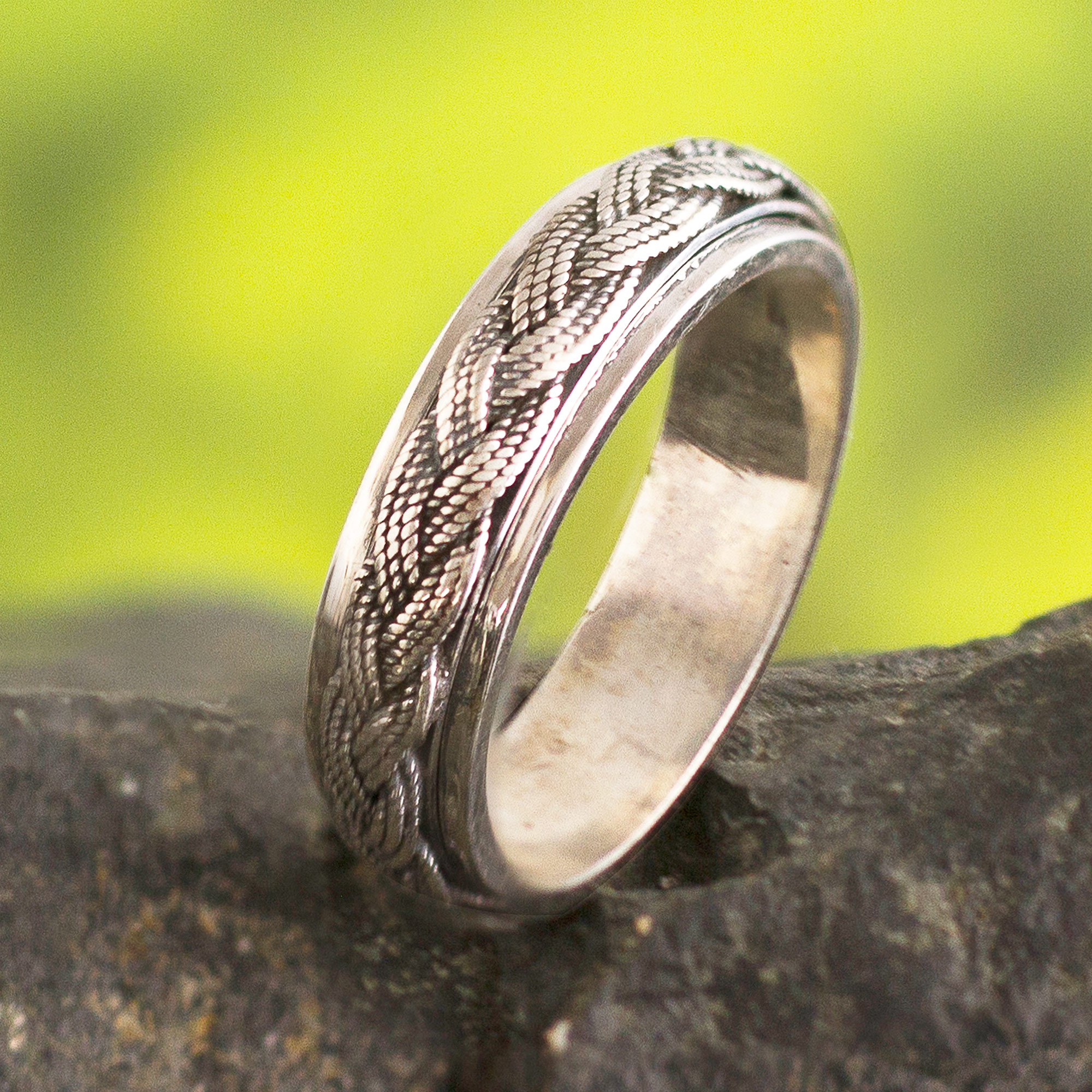 925 Sterling Silver Spinner Ring Meditation Ring Handmade Ring Jewelry NS29