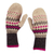 100% alpaca wool mittens, 'Miski Inca' - Pure Alpaca Wool Mittens with Inca Pattern (image 2a) thumbail
