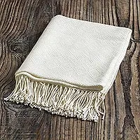 Featured review for Throw blanket, White Andean Textures