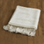 Decke werfen - Strukturierte Decke aus weißer Alpaka-Acrylmischung aus Peru