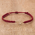 Sterling silver unity bracelet, 'Evolving Together' - Andes Handmade Sterling Silver Red Cord Unity Bracelet (image 2e) thumbail